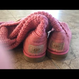 Pink knit UGGS