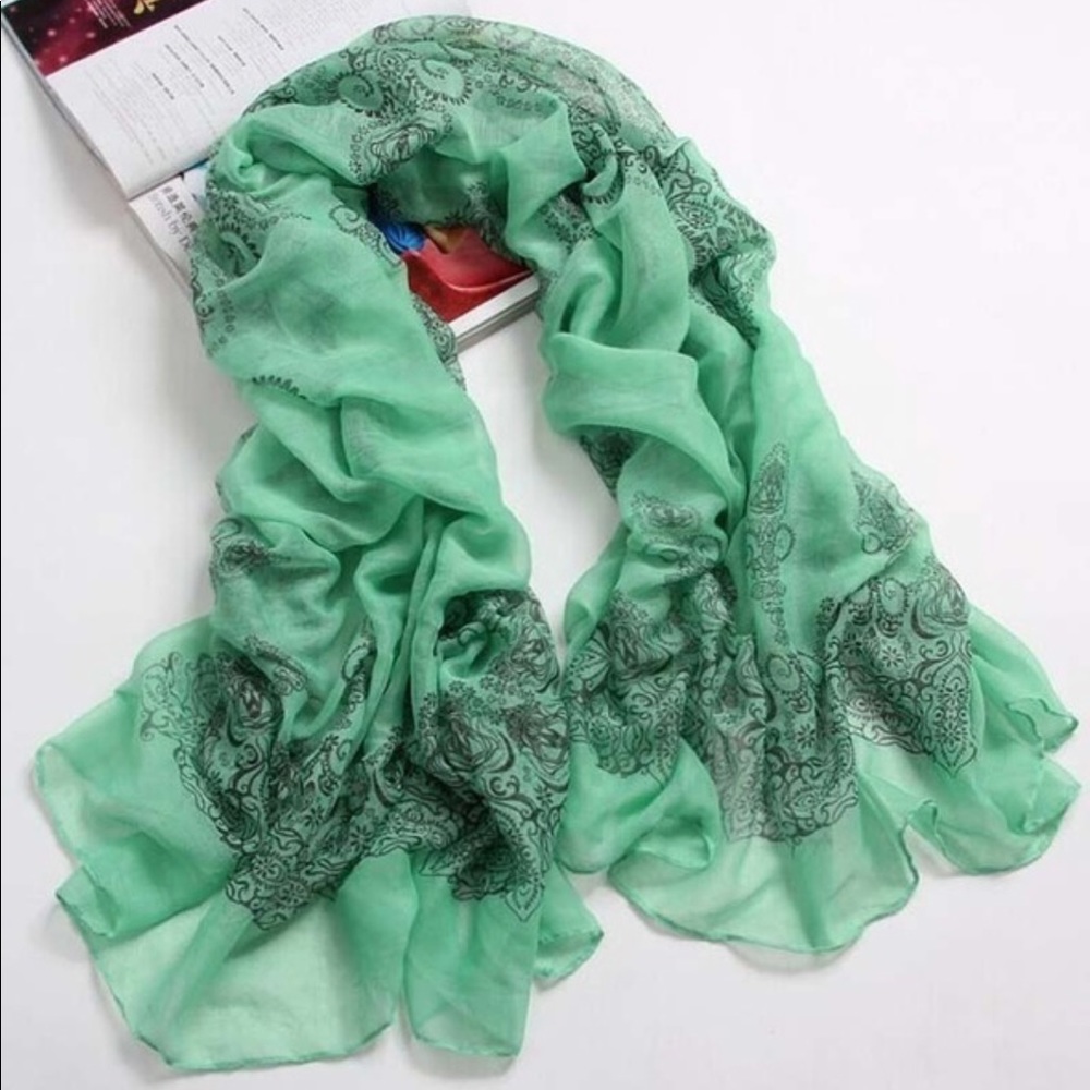 Beautiful Large Soft Chiffon Scarf Shawl