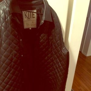 Gently used male leather jacket size 3XL