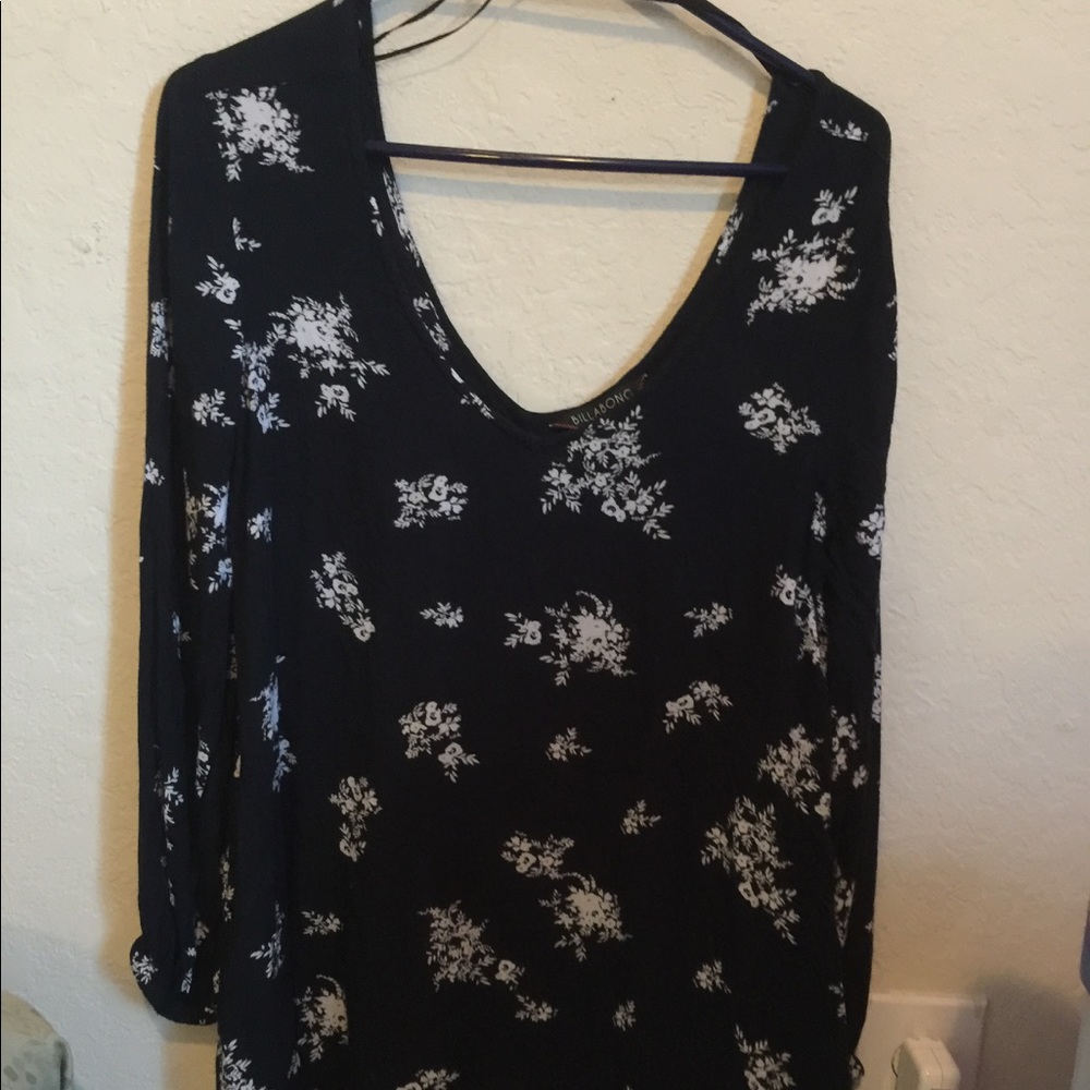 Cute navy blue Billabong mini dress