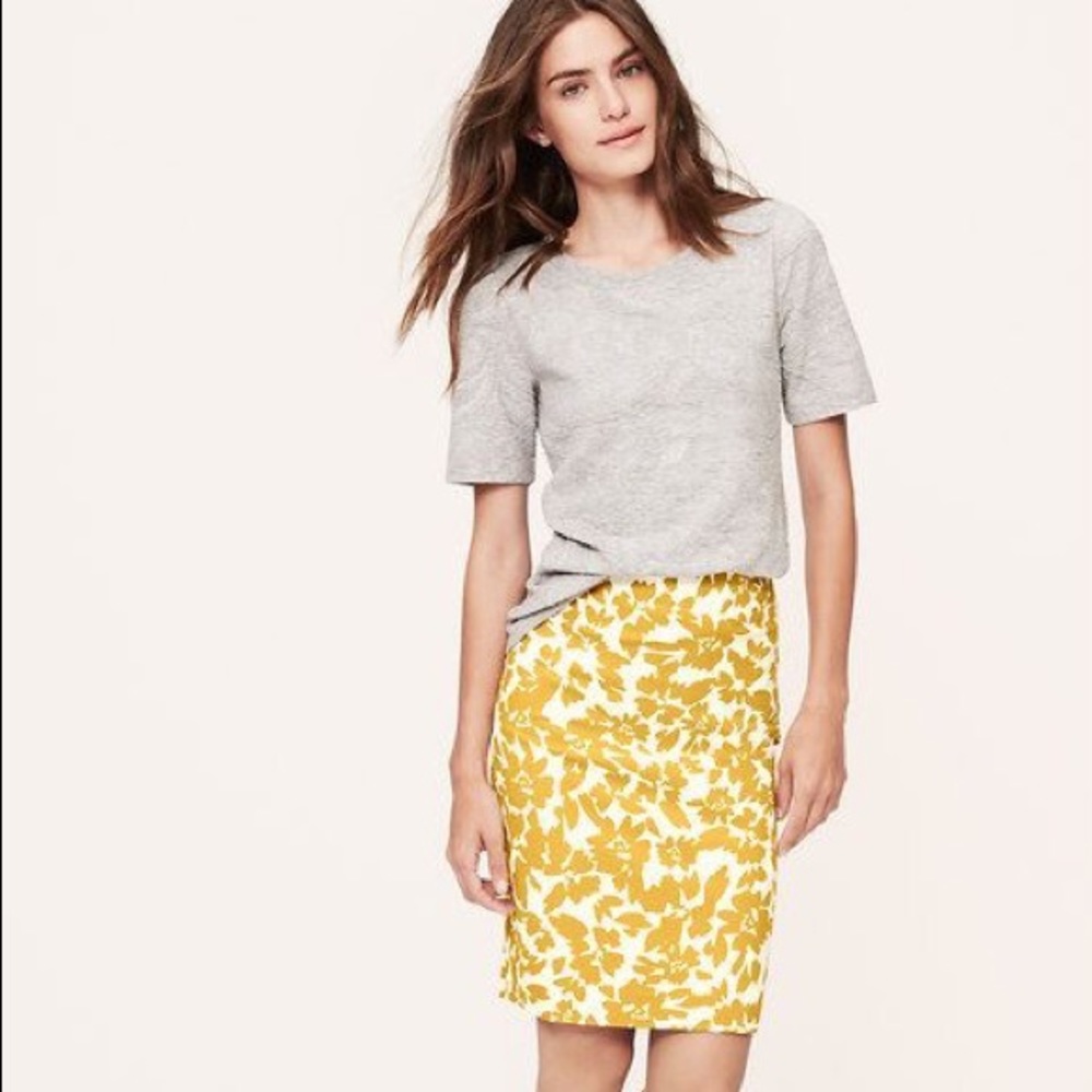 Loft floral skirt..