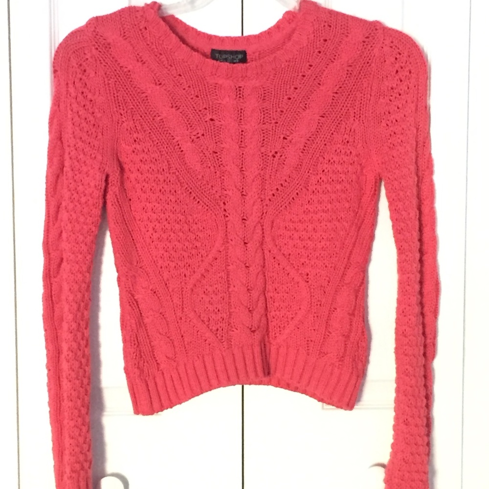womens pink TOP SHOP Sweater