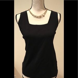 Dana Buchman shimmery trim top