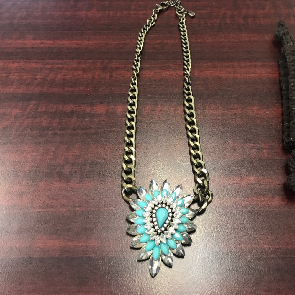 Ann Taylor Loft Crystal Statement Necklace