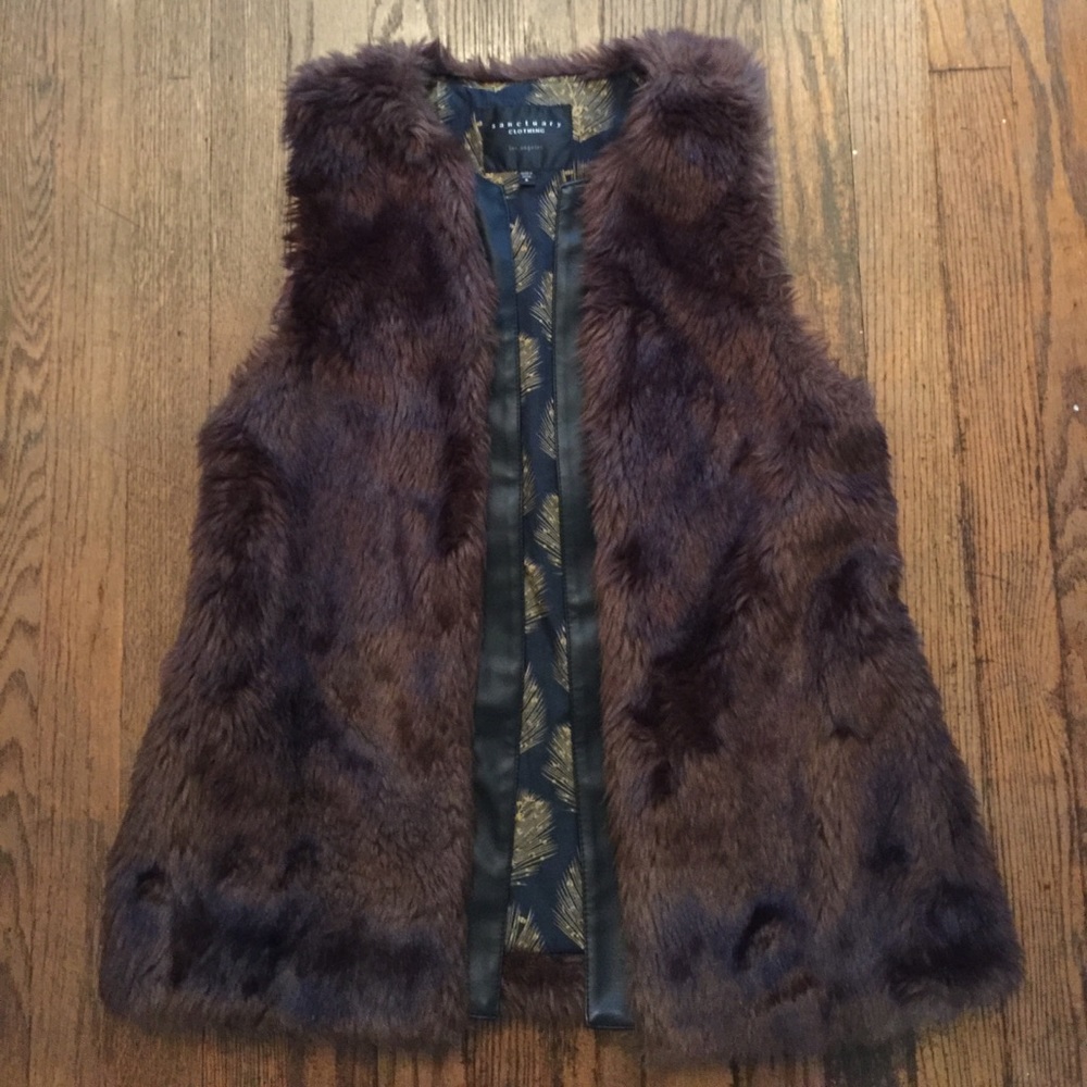 Sanctuary faux fur vest