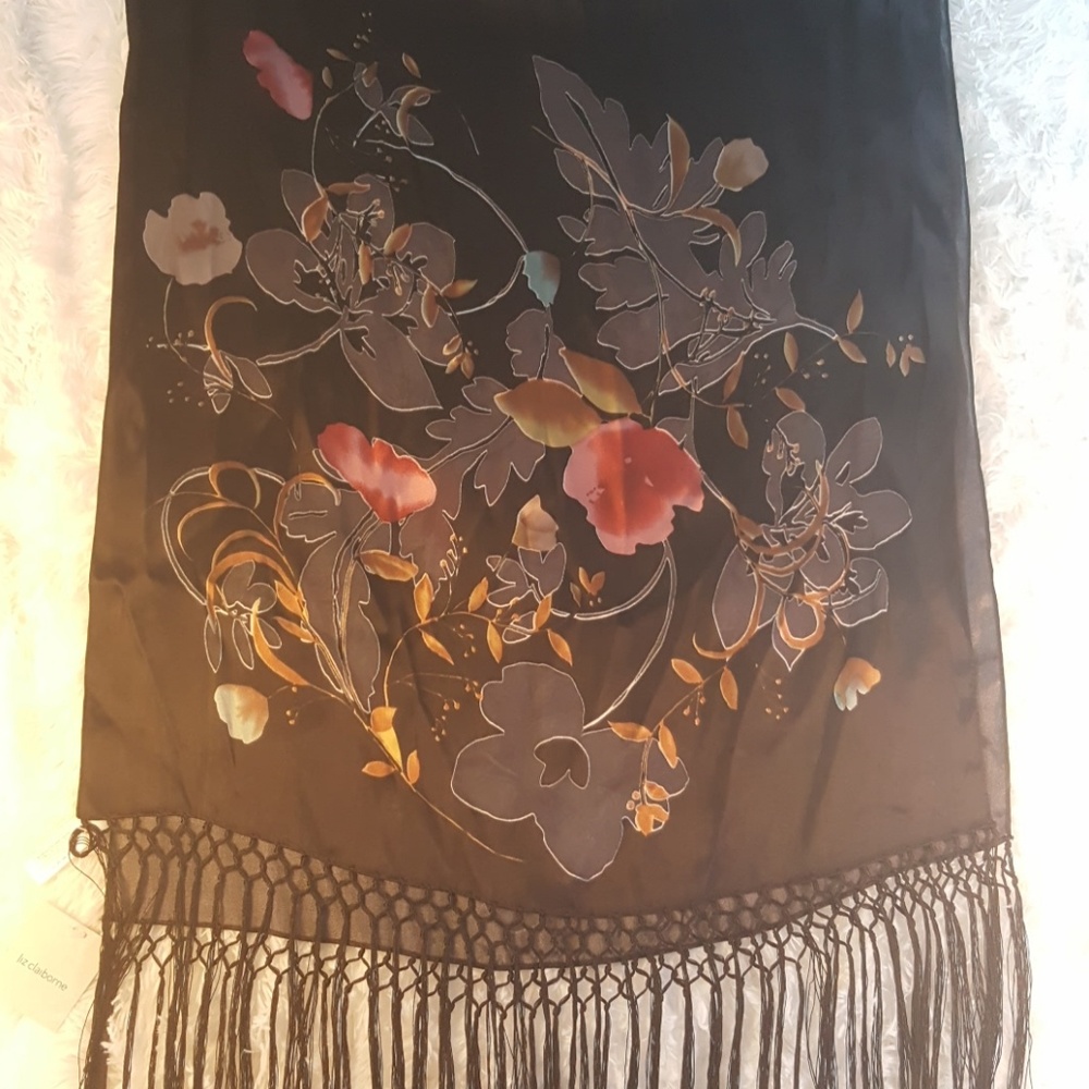 Liz Claiborne silky scarf - Picture 2 of 3