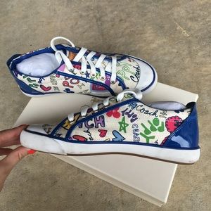 Coach poppy sneakers tennis shoes
