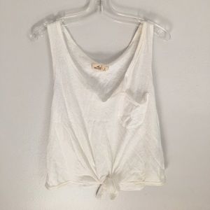 HOLISTER CROP TOP V NECK W POCKET