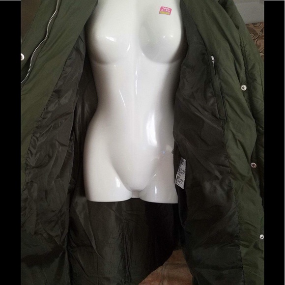 Michael Kors army green long coat 1 XL PLUS - Picture 4 of 8