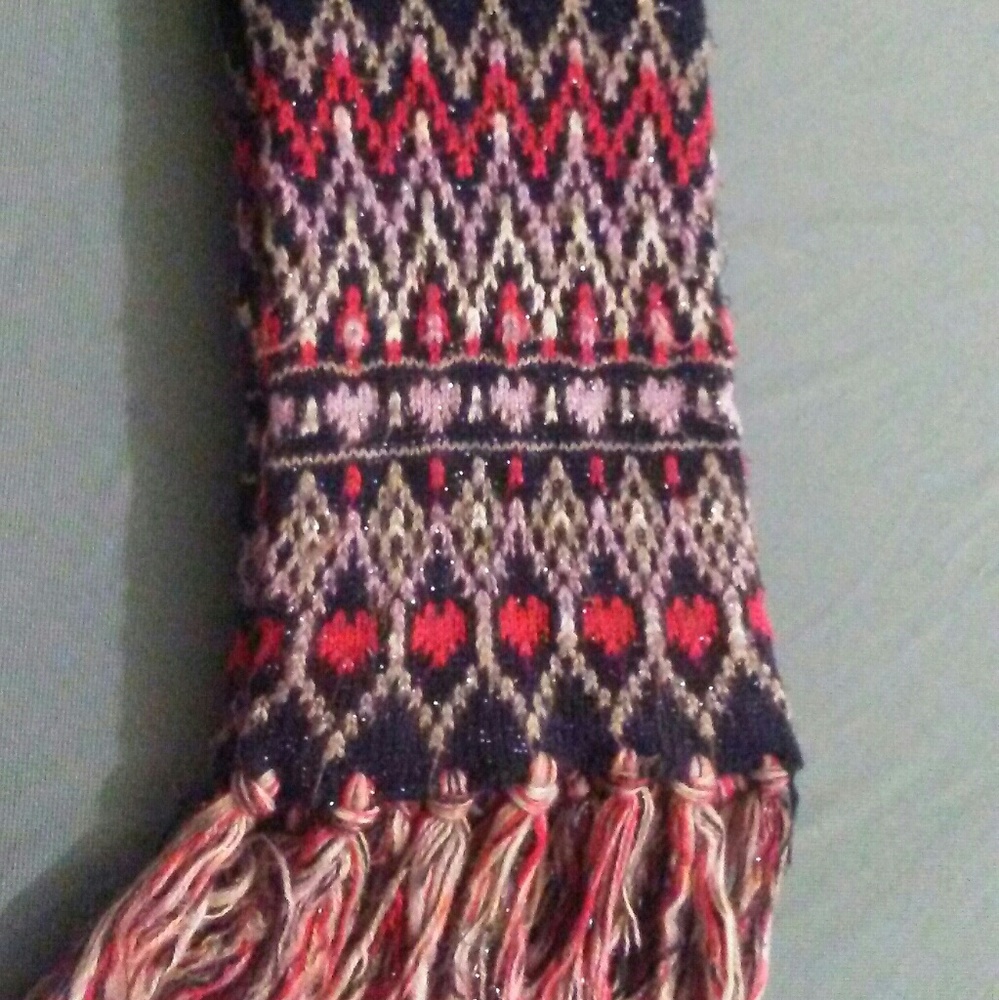 ❤⚪💙Red White and Blue Patterned Scarf