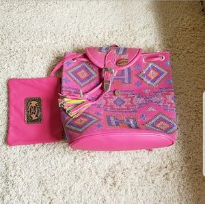 Leather Hector Riccione swarovski backpack