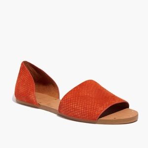 Madewell Thea Slip-On Sandal in Burnt Orange