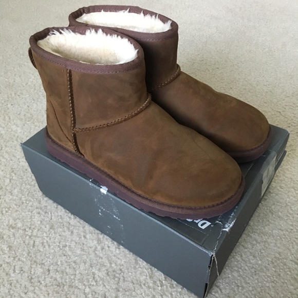 UGG Shoes - uggs — classic oiled leather mini boots