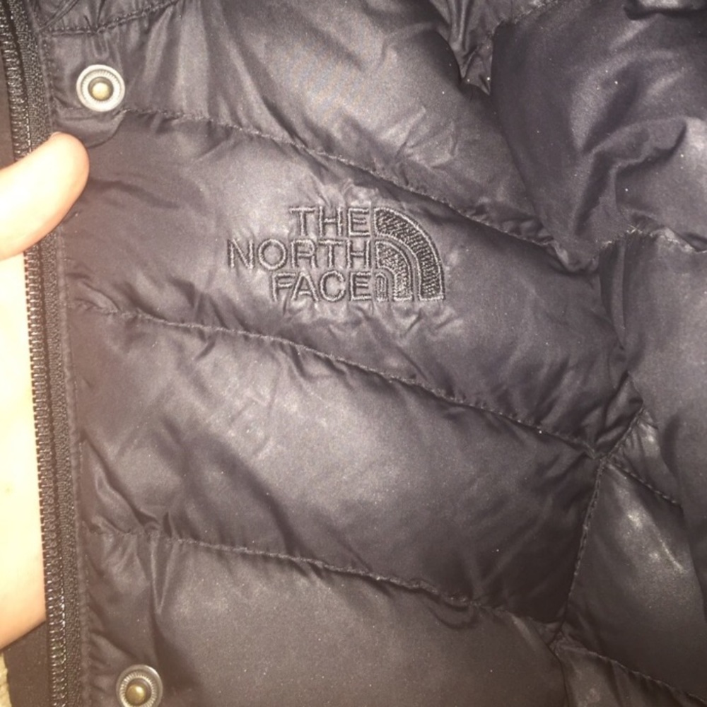 Puffy black north face coat
