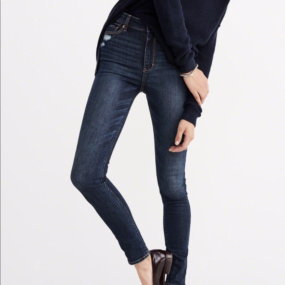 A&F | High-Rise Super Skinny Jeans