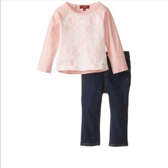 7 For All Mankind Other - 7 for all Mankind Baby Girl 2-Piece Outfit