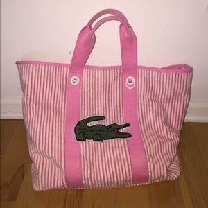 Authentic LACOSTE French Terry Beach Bag/Tote