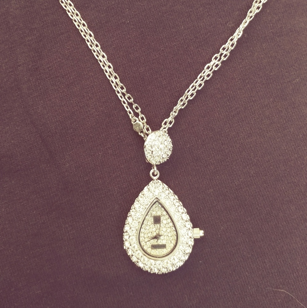 Victoria Wieck Clock Pendant Necklace