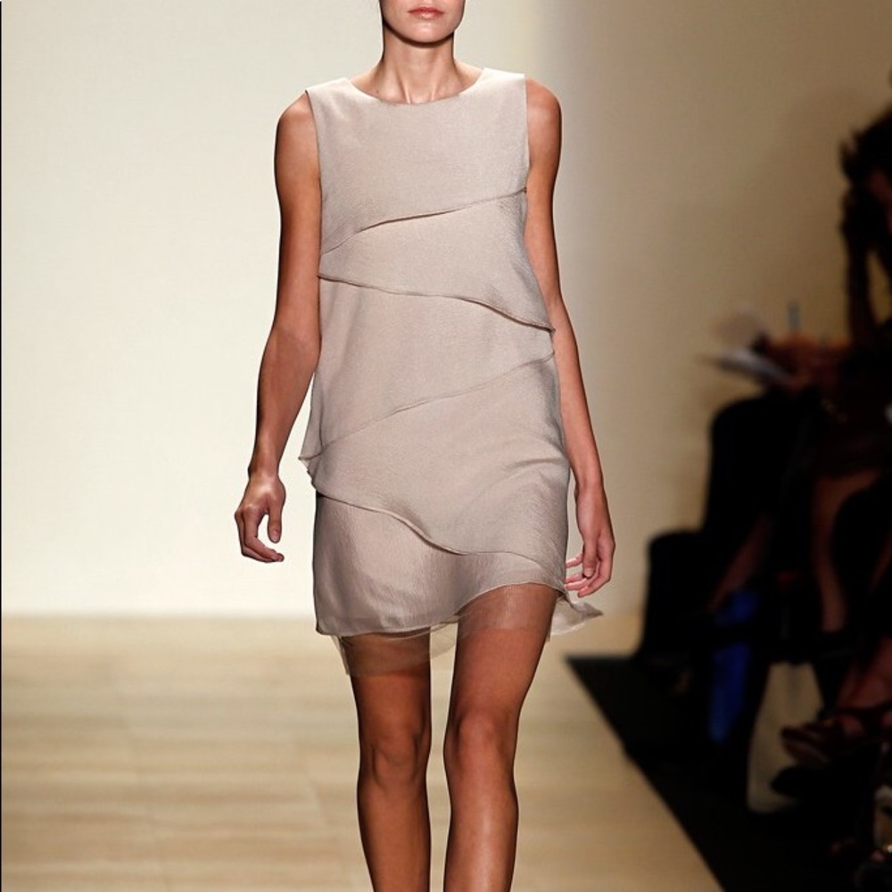 NWT BCBGMaxAzria Runway ‘Celine’ cascading dress
