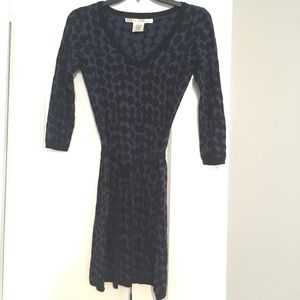 Small black and blue sweater dress