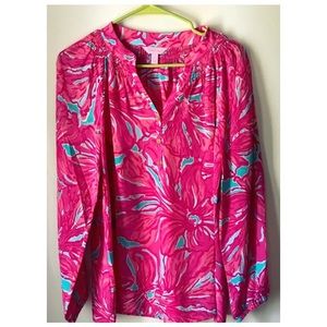 🌺 Lilly Pulitzer Elsa Top Flirty