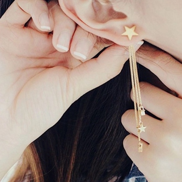 RESTOCK ON WAY! Star Drop pendant Earrings! - Picture 2 of 2