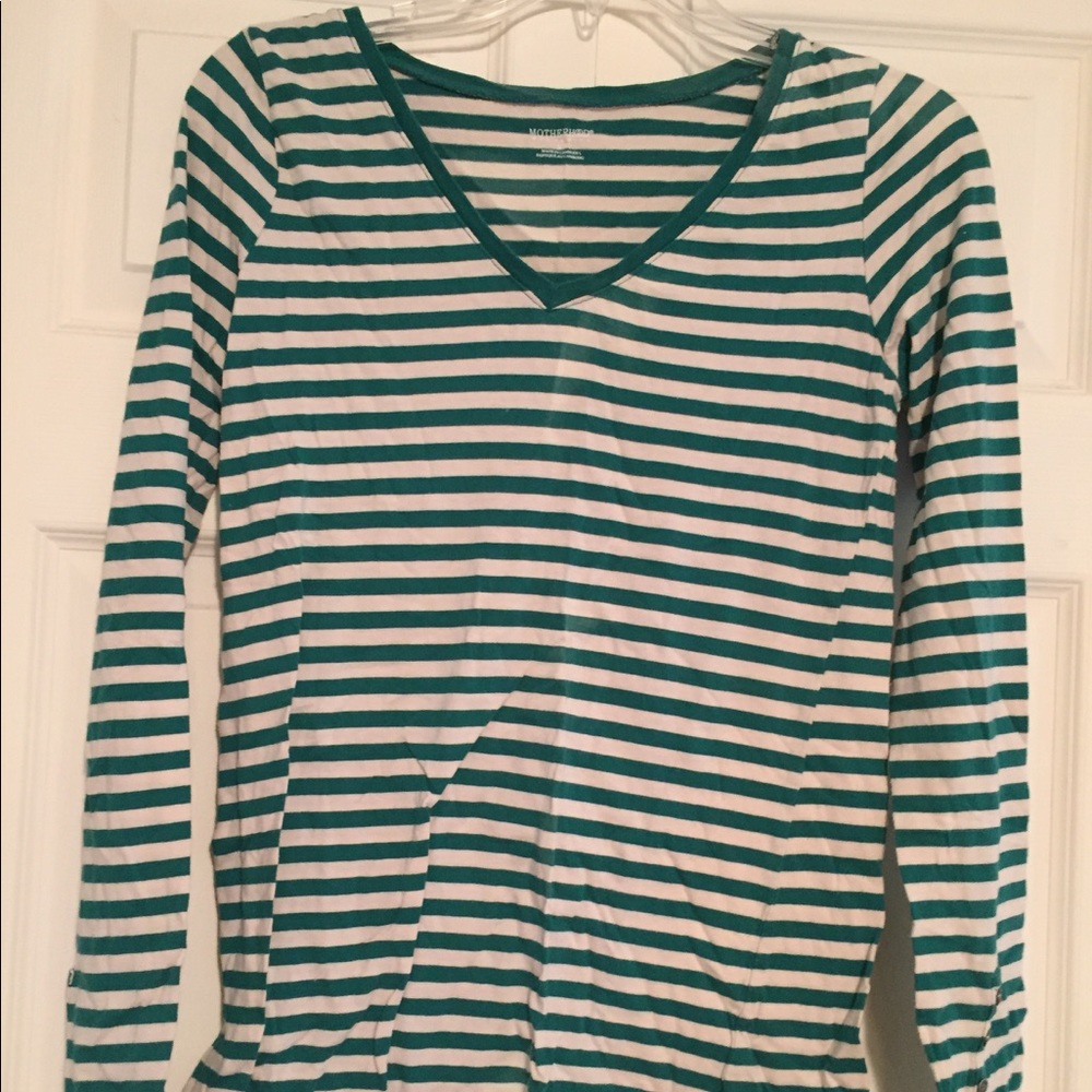 Striped maternity long sleeve