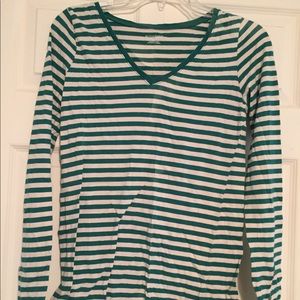 Striped maternity long sleeve