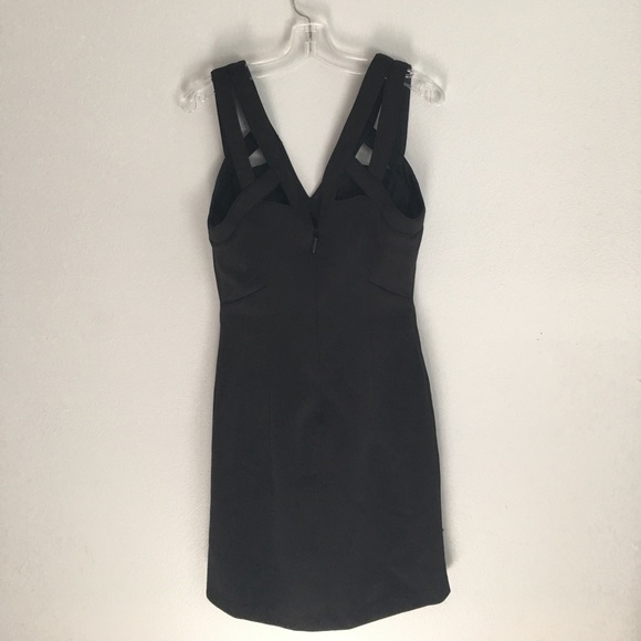 F21 BLACK SUPER FITTED CUT OUT DRESS - Picture 2 of 4