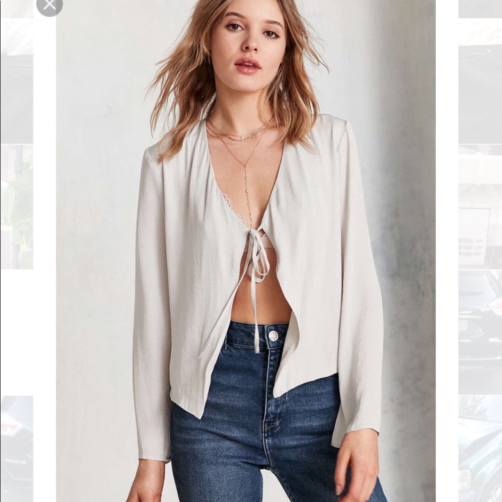 Urban Outfitters Front Tie Blouse