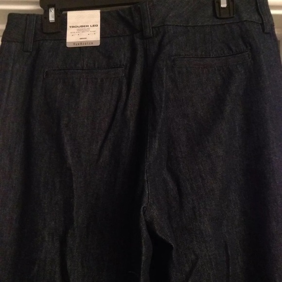 NWT Van Heusen Dark Wash Trouser Leg Jeans 8 R - Picture 7 of 7