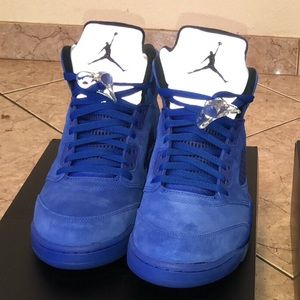Size 11 Air Jordan Blue Suede