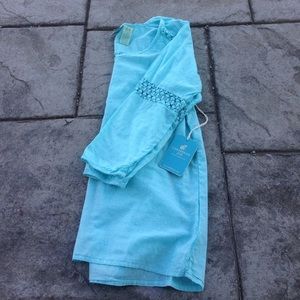 Caribbean Joe Light Blue Tunic