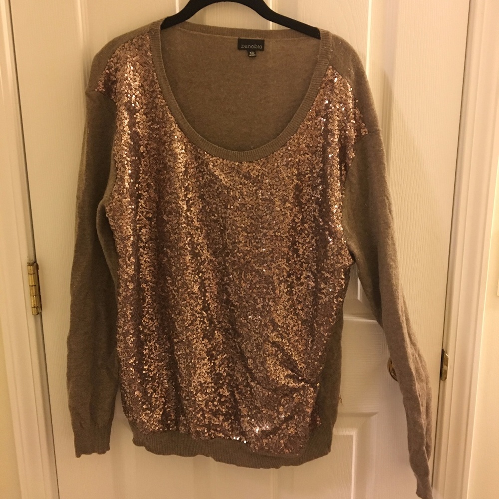 Size XXL sparkly sweater