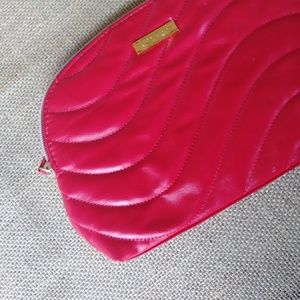 Shiseido red cosmetic bag NEW