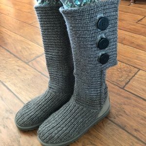 UGG Classic Cardy Tall Button Knit Boots