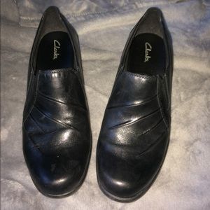 BUY ONE GET ONE FREE Clarks black shoes- no box