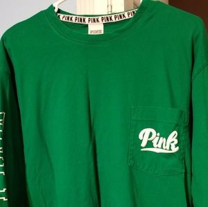 Long sleeve PINK graphic tee