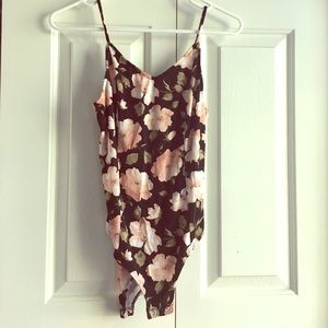 Floral body suit