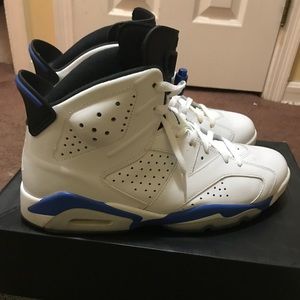 Air Jordan Retro 6 White and Carolina Blue sz 10.5