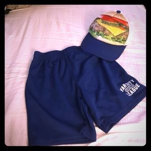 Netted snap back fitted baseball cap