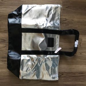 Victoria’s Secret Silver Black Weekender Tote