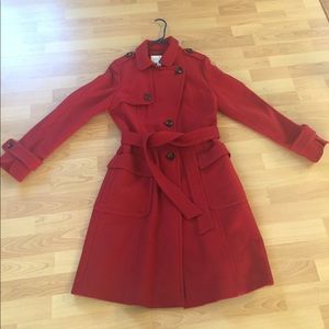 Banana republic knee length wool trench coat