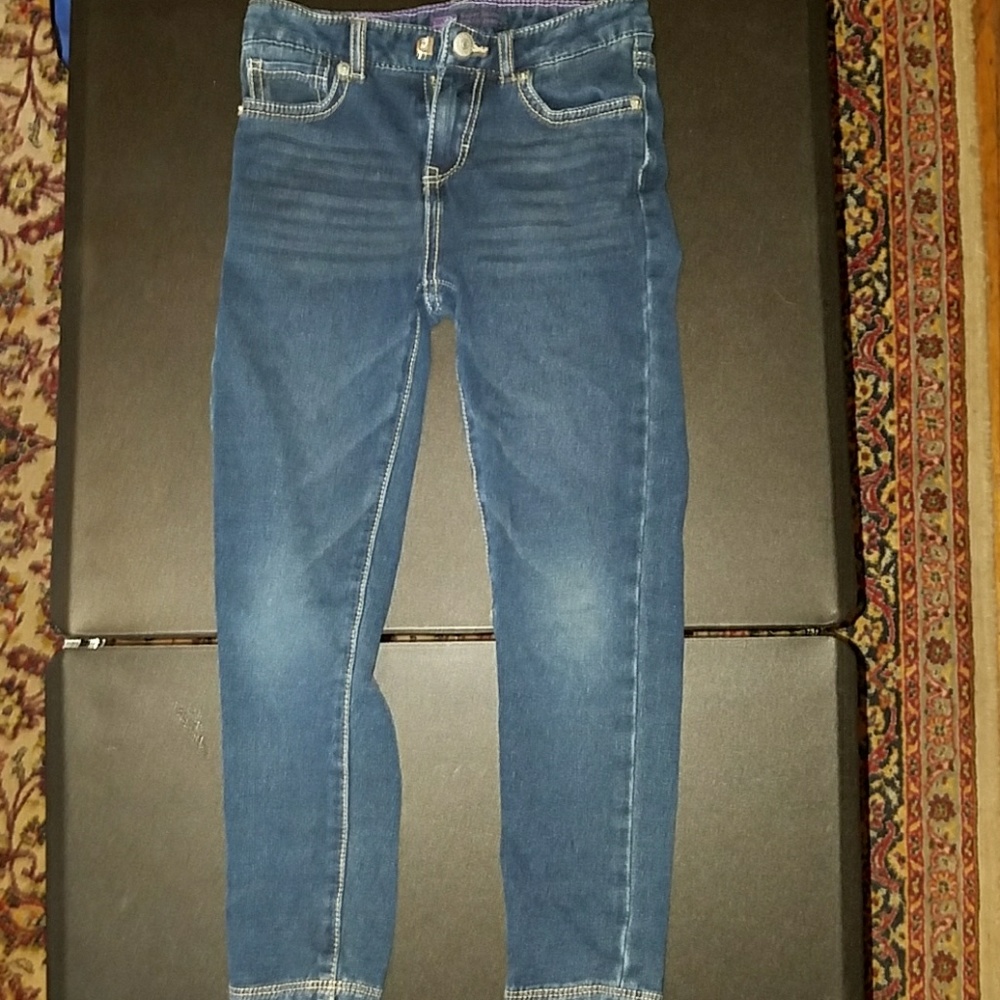 Levi super skinny knit jeans dark wash