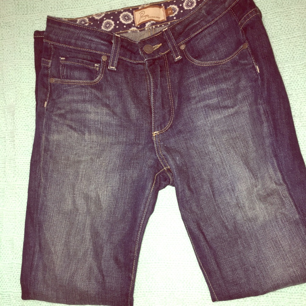 Paige straight leg denim