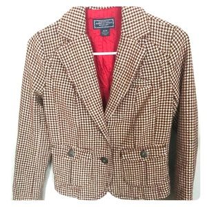 American Eagle tweed houndstooth jacket