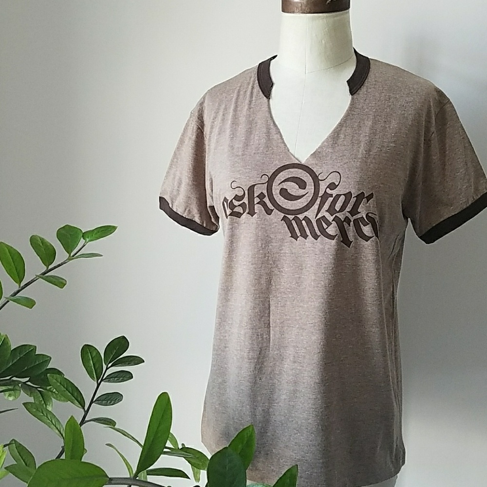 Graphic "Ask for Mercy" Ringer Tee - Picture 2 of 7