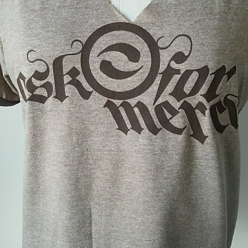 Graphic "Ask for Mercy" Ringer Tee - Picture 4 of 7