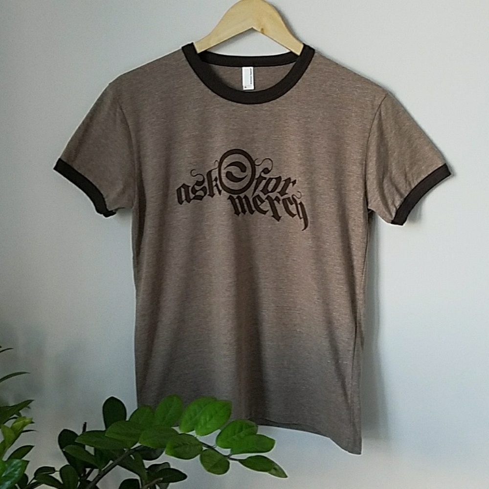 Graphic "Ask for Mercy" Ringer Tee - Picture 3 of 7