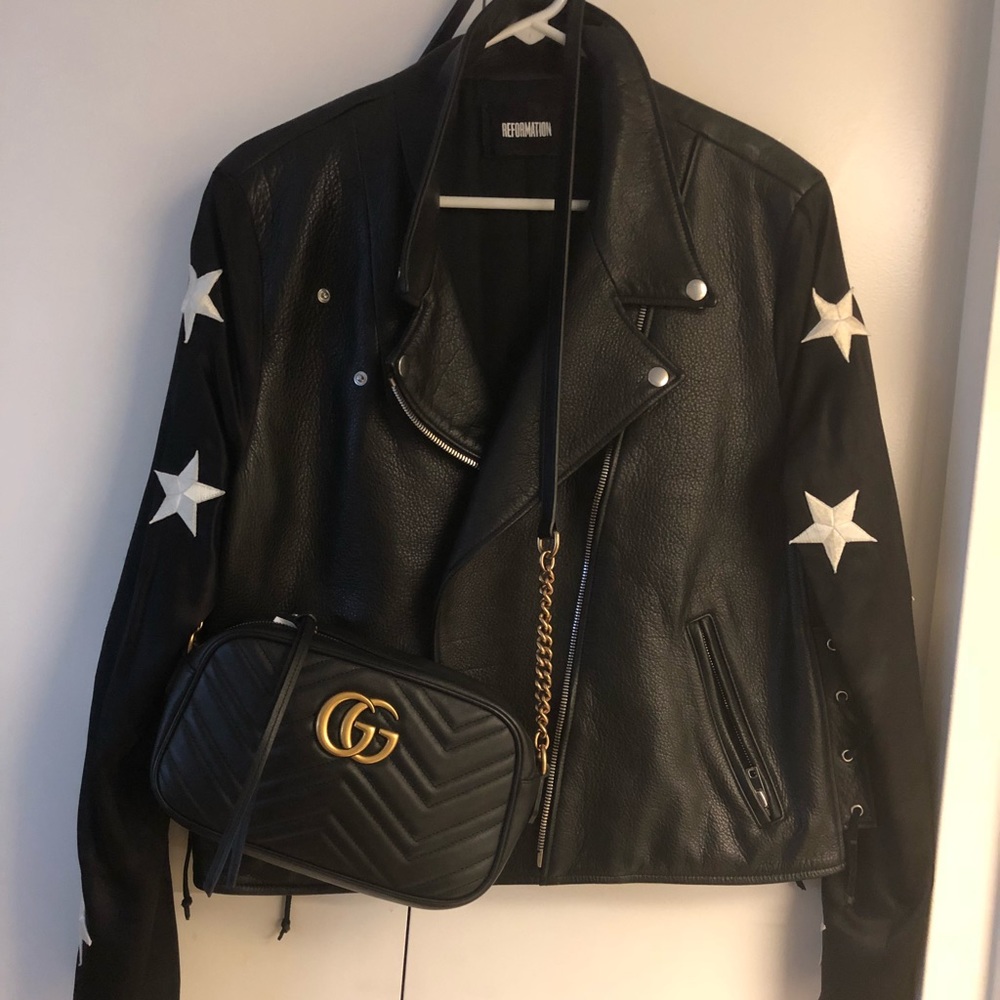 reformation leather jacket